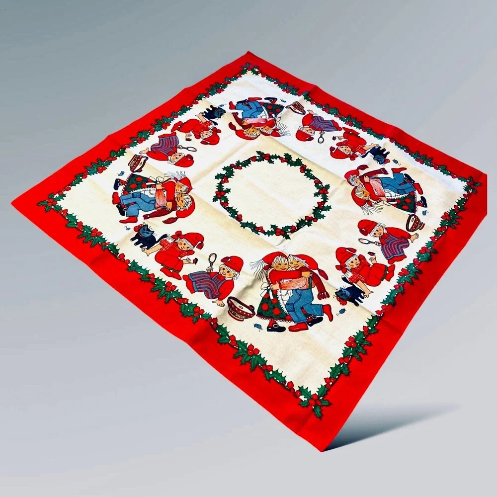Scandinavian Christmas SMALL Square Tableware NOS 24